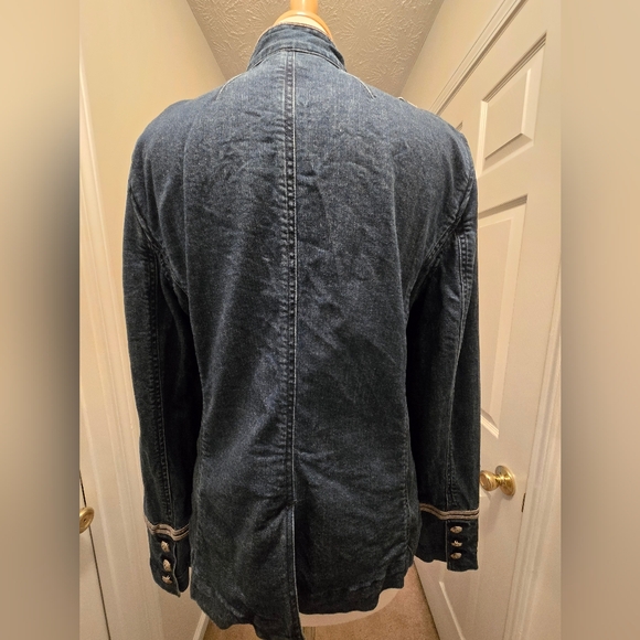 Ralph Lauren Women's Denim Military Jacket, Size 14 - Picture 3 of 3
